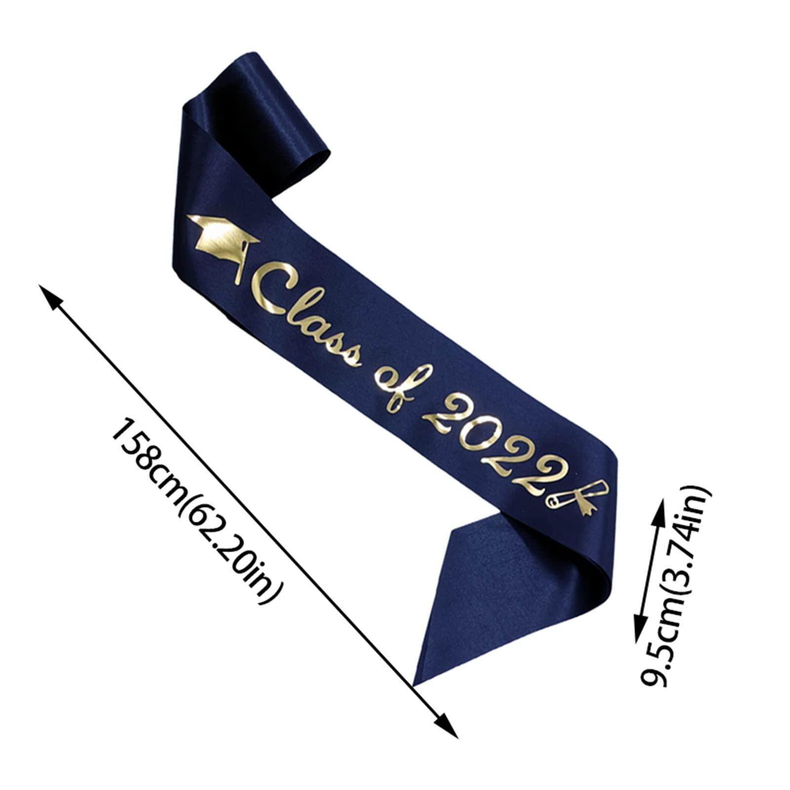 Class of 2022 Graduation Sash - I Graduated Sash for High School & College Ceremonies, Graduation Party Decorations, Photo Props, Vendor Events - One Size Black