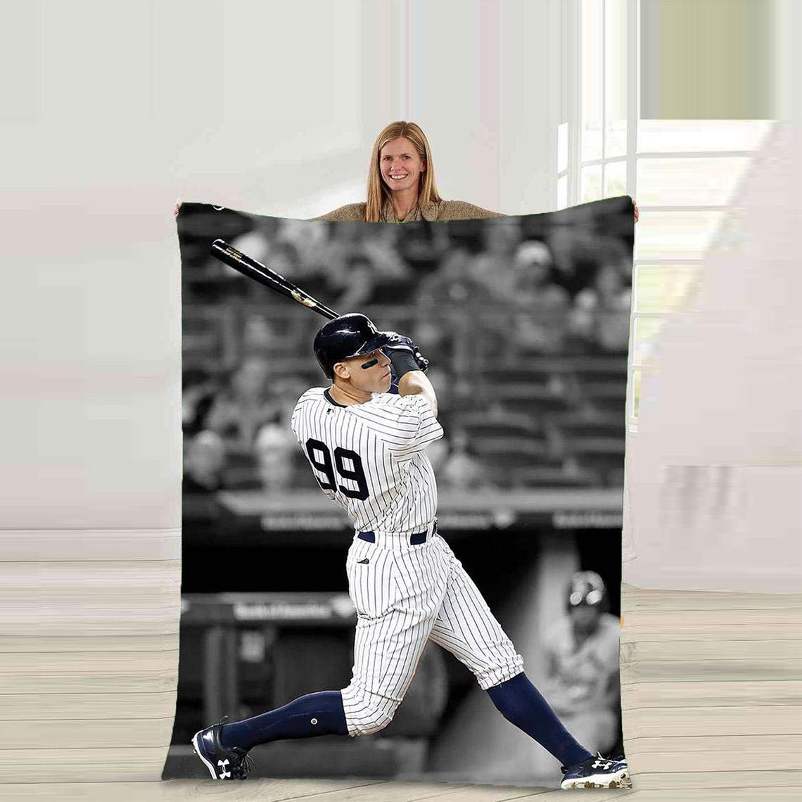 Aaron Judge Ultra Soft Sports Fleece Blanket 30x40 Inches - Custom Player Throw Blanket for Cozy Home, Office & Game Day Comfort
