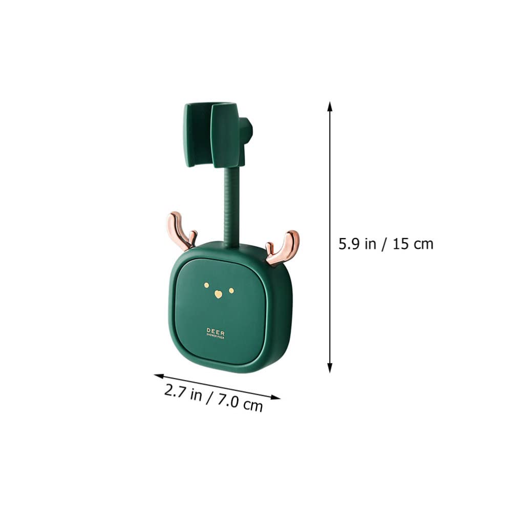 **Cabilock 2-Pack Heavy Duty Shower Head Bracket & Wand Holder - No Drilling Required - Includes Coat & Robe Hooks, Towel Hook, Hose Holder - Durable Plastic Shower Accessories for Bathroom & Kids Toiletries**    *(Perfect for organizing showers, holding towels, robes, and toiletries - ideal for families, kids' bathrooms, and rental-friendly installations!)*