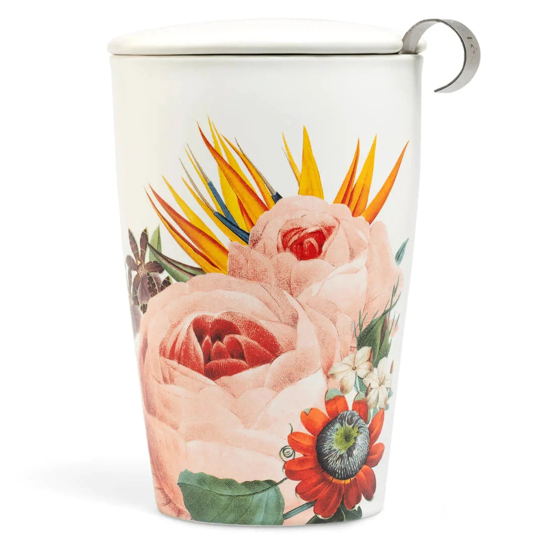 Tea Forte KATI Infuser Cup - Premium Loose Leaf Tea Brewing Mug with Built-in Strainer - Perfect for Home, Office & Gift Giving