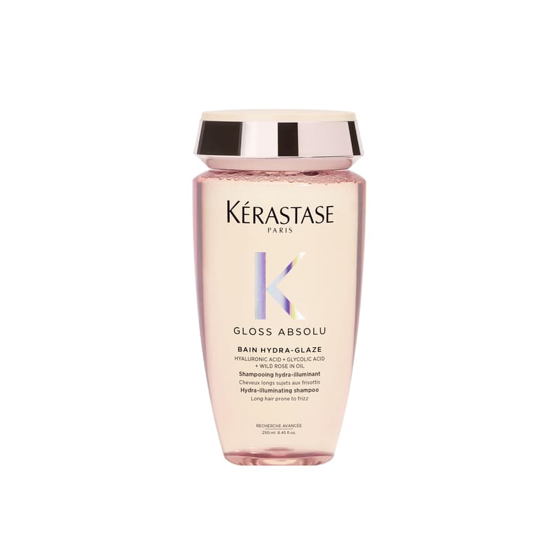 Kérastase Gloss Absolu Hydra Glaze Hydrating Shampoo for Long Frizzy Hair - Deep Moisturizing & Shine Enhancing Formula for Dry, Damaged Hair - Perfect for Daily Use at Home or Salon Treatments