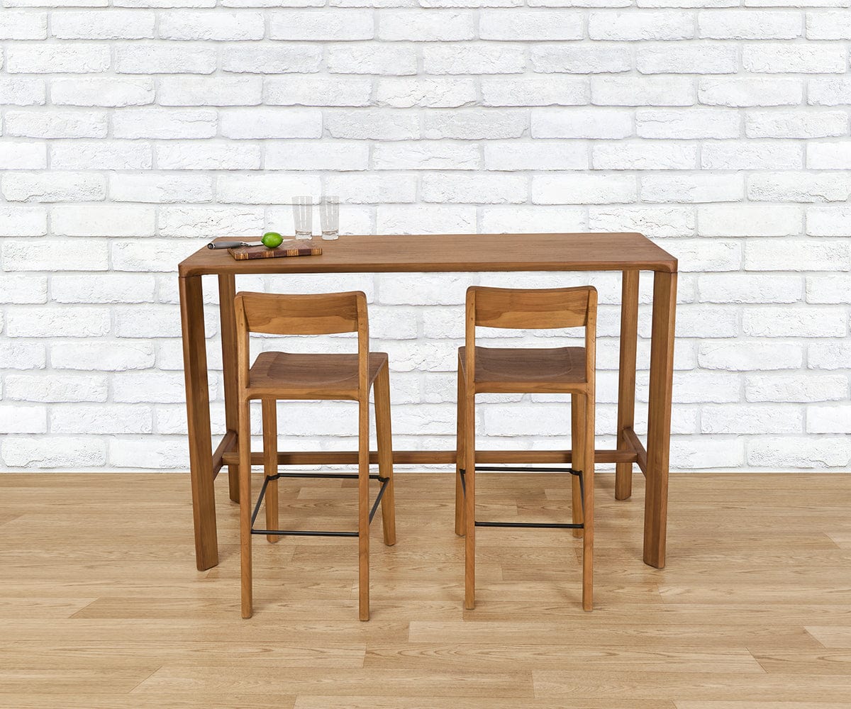 Stylish Nakia Bar Table for Kitchen, Dining Room & Outdoor - Modern Counter Height Table for Small Spaces, Breakfast Nook & Patio