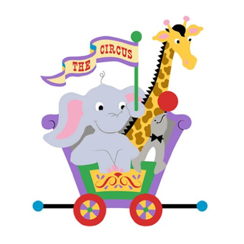 Giraffe, Elephant and Seal Car Decal Stickers - Fun Animal Wall Art for Kids' Bedroom, Nursery, Playroom & Office Decor