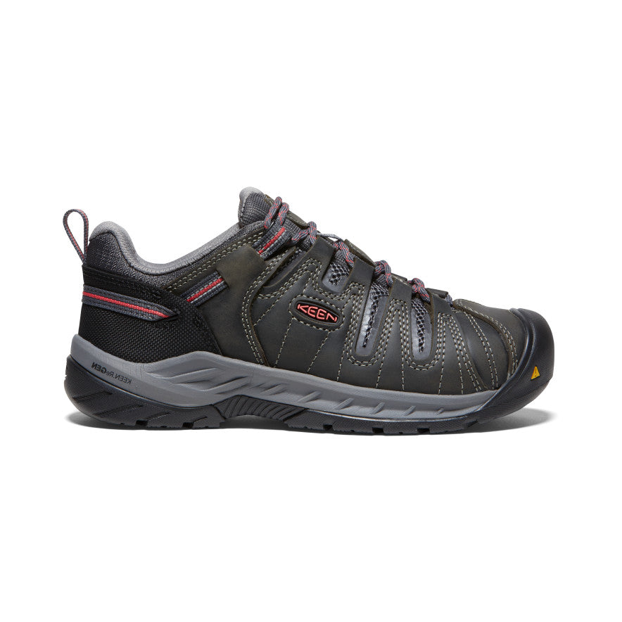 Women's Flint II Steel Toe Work Boots - Safety Shoes with Magnet/Rose Design | Perfect for Construction, Warehouse & Outdoor Work