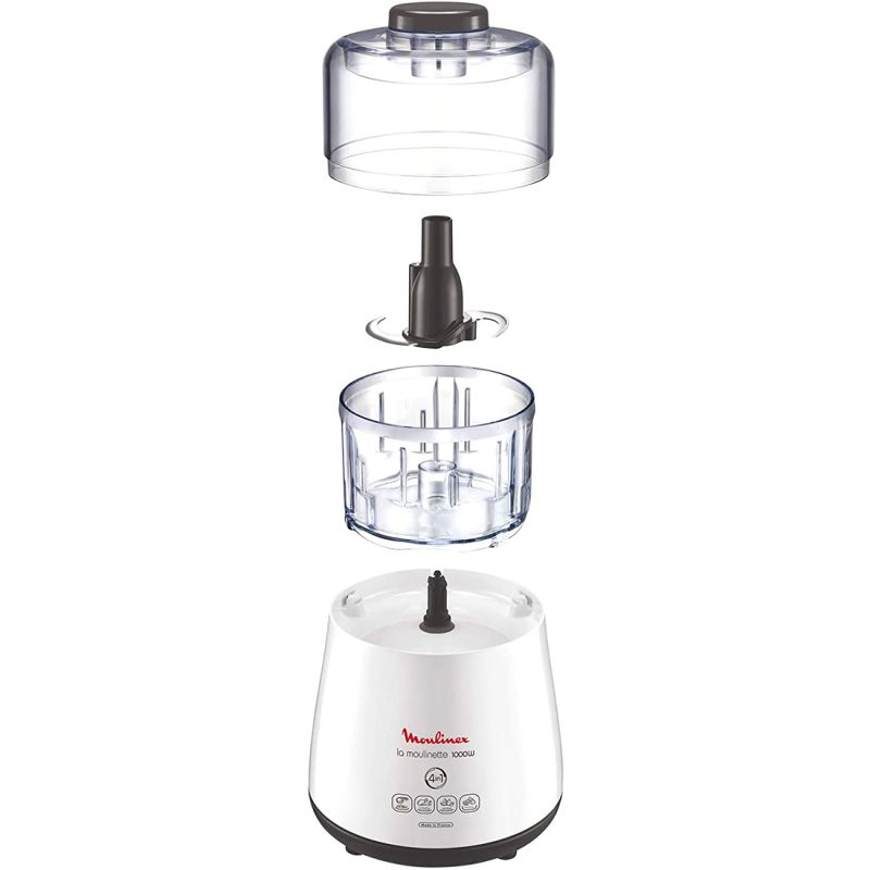 Moulinex La Multimoulinette 1000W Electric Food Chopper - 0.5L Capacity - Perfect for Chopping Vegetables, Nuts & Herbs - Ideal for Meal Prep & Cooking at Home