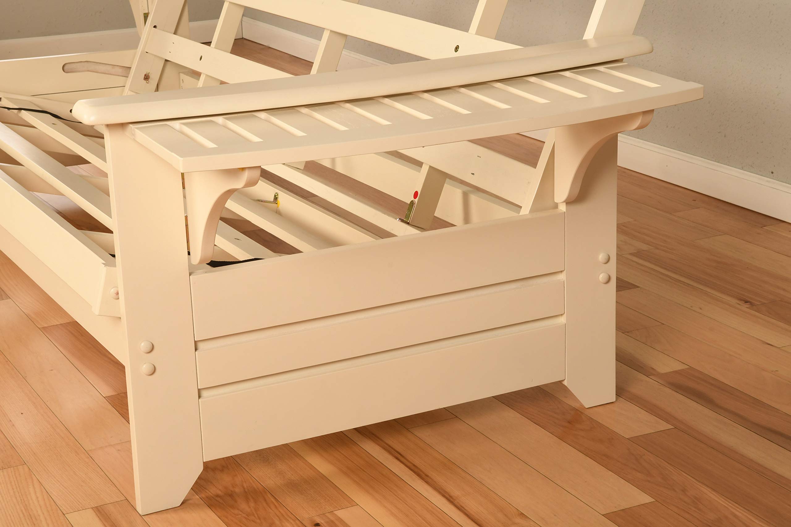 Kodiak Phoenix Full Size Futon Frame with Storage Drawers for Small Spaces