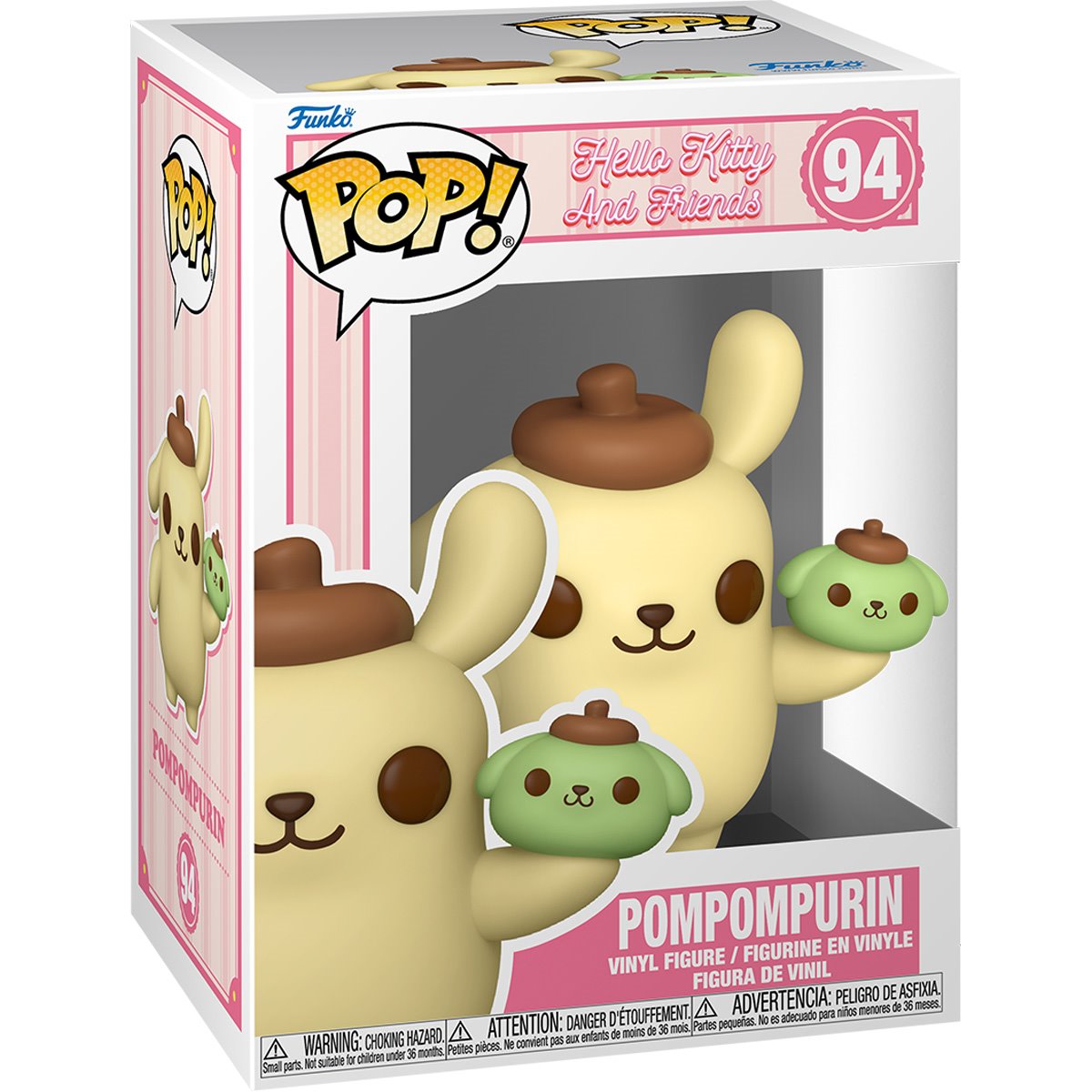 Funko Pop! Vinyl Figure #94 - Hello Kitty & Friends Pompompurin with Dessert | Cute Collectible for Anime Fans, Kawaii Room Decor, Gift for Sanrio Lovers | Perfect for Display Shelves, Office Desk, or Themed Collections