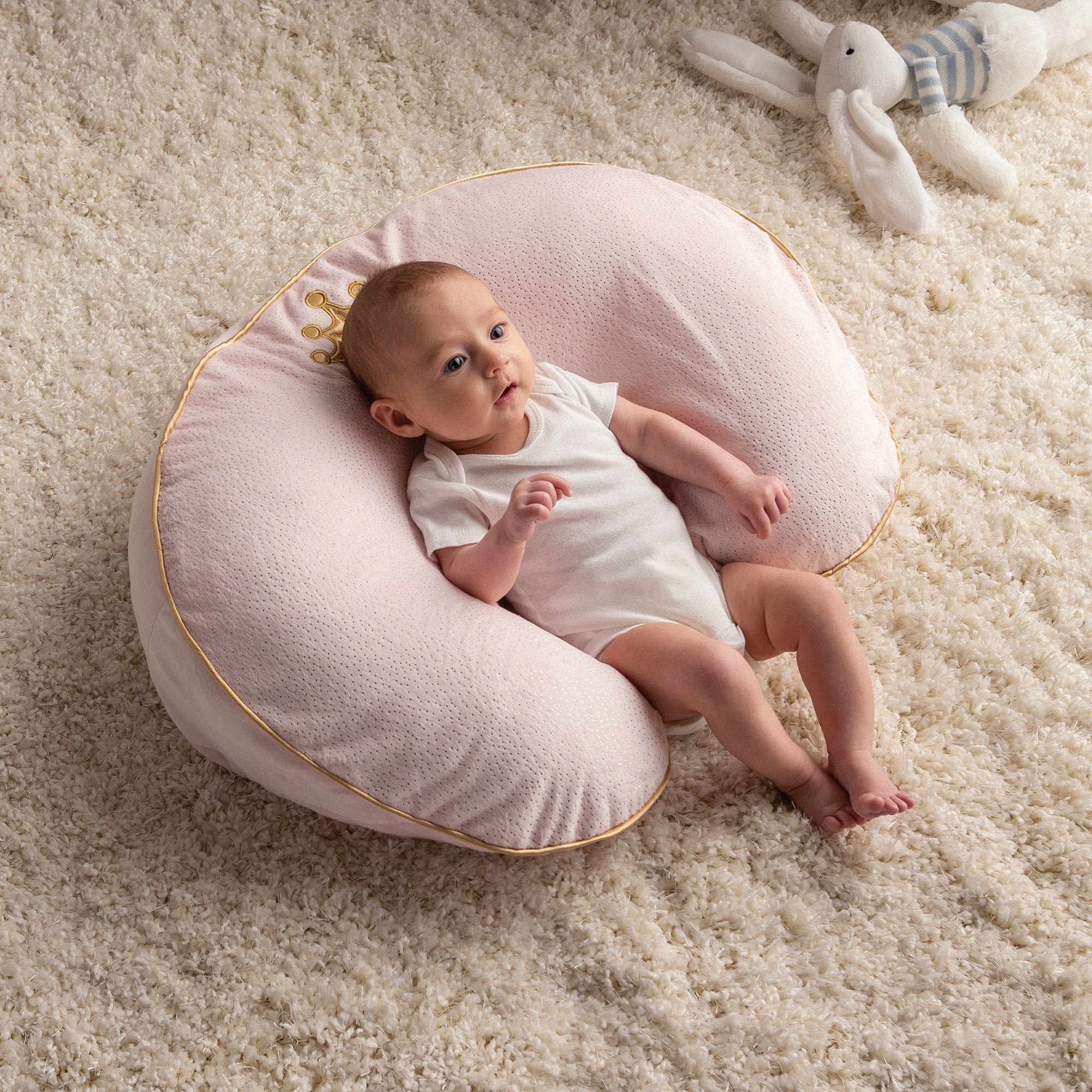 Boppy Luxe Slipcovered Nursing Pillow - Soft & Supportive Breastfeeding Pillow for New Moms, Comfortable Baby Feeding Support for Nursing, Bottle Feeding & Tummy Time