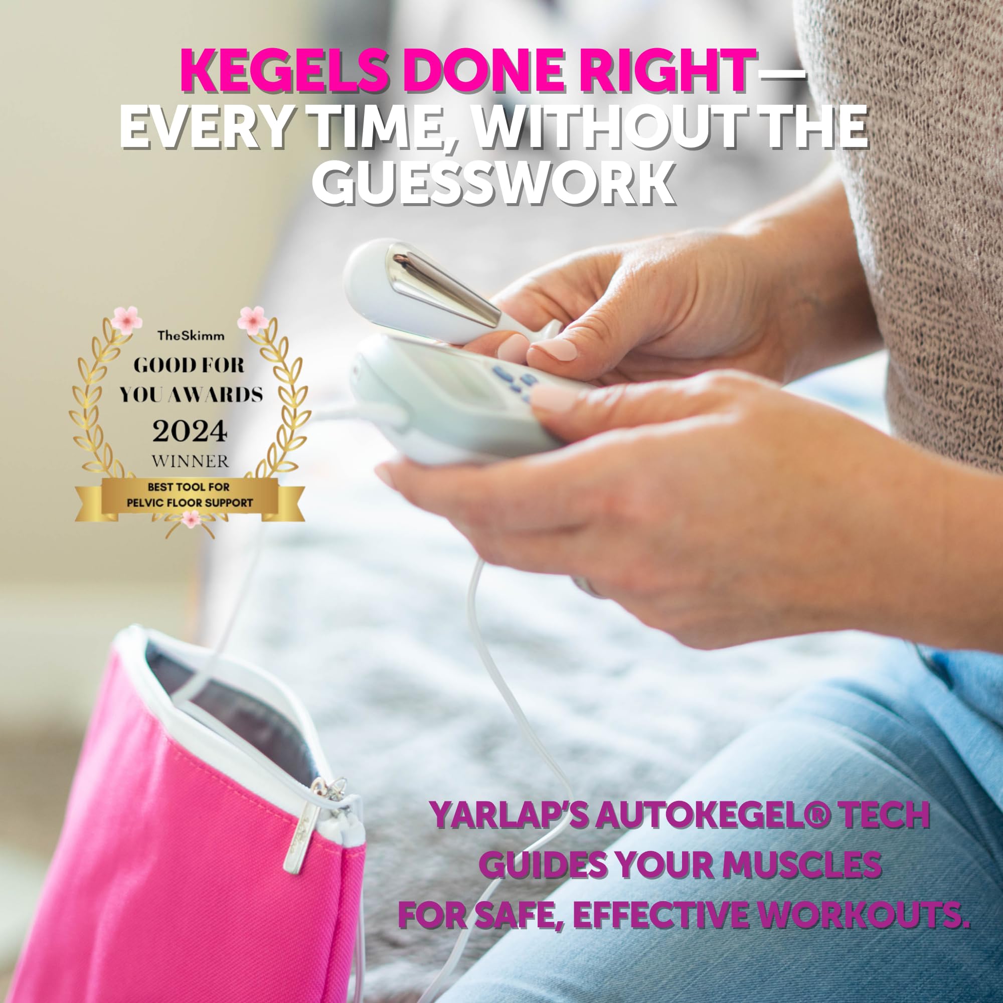 AutoKegel Kegel Trainer for Women - FDA Cleared Pelvic Floor Muscle Toner & Strengthener | 20-Min Effortless Workout with Smart Technology | FSA/HSA Eligible | Perfect for Postpartum Recovery, Bladder Control & Intimacy Enhancement | USA Designed, UK Made