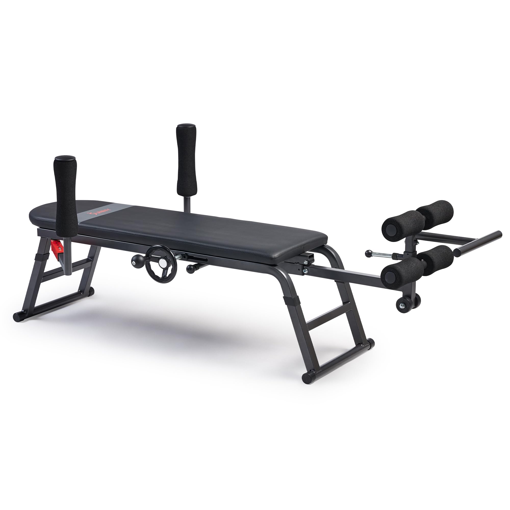 Sunny Health & Fitness Full Body Inversion Table - Lumbar Stretching & Back Pain Relief Machine for Spinal Decompression, Posture Correction, Flexibility Training & Rehab Therapy - Perfect for Home Gym, Physical Therapy & Chiropractic Care