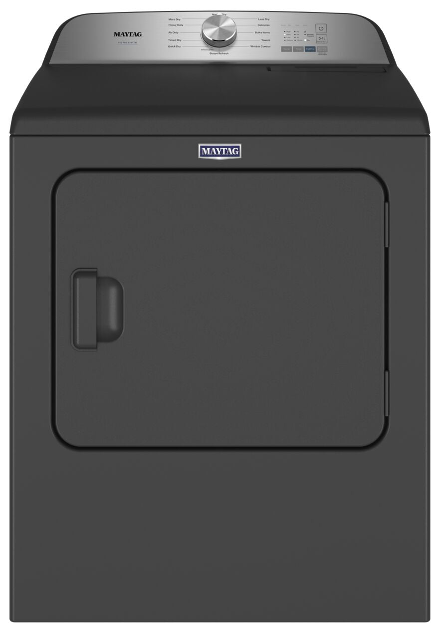 Maytag 7.0 cu. ft. Volcano Black Electric Dryer with Pet Pro - YMED6500MBK | Large Capacity Laundry Dryer for Pet Hair Removal & Heavy Loads | Perfect for Homes with Pets, Families & Bulk Laundry Needs