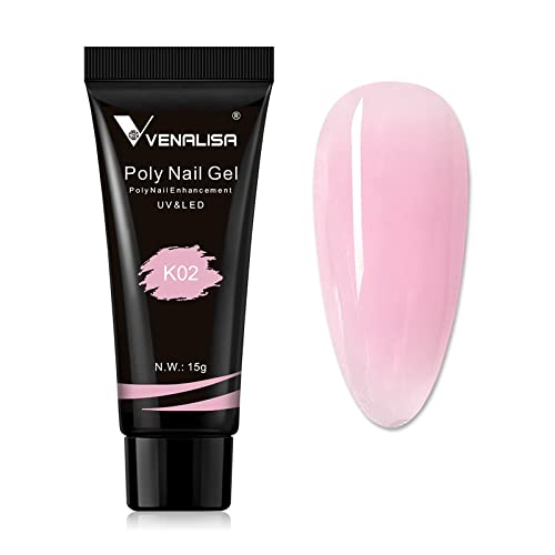 Venalisa Poly Builder Gel - 15g Professional Nail Extension Gel for Strong & Natural-Looking Nails | Acrylic Polish for Salon & Home Manicures | Perfect for DIY Nail Art & Gel Extensions