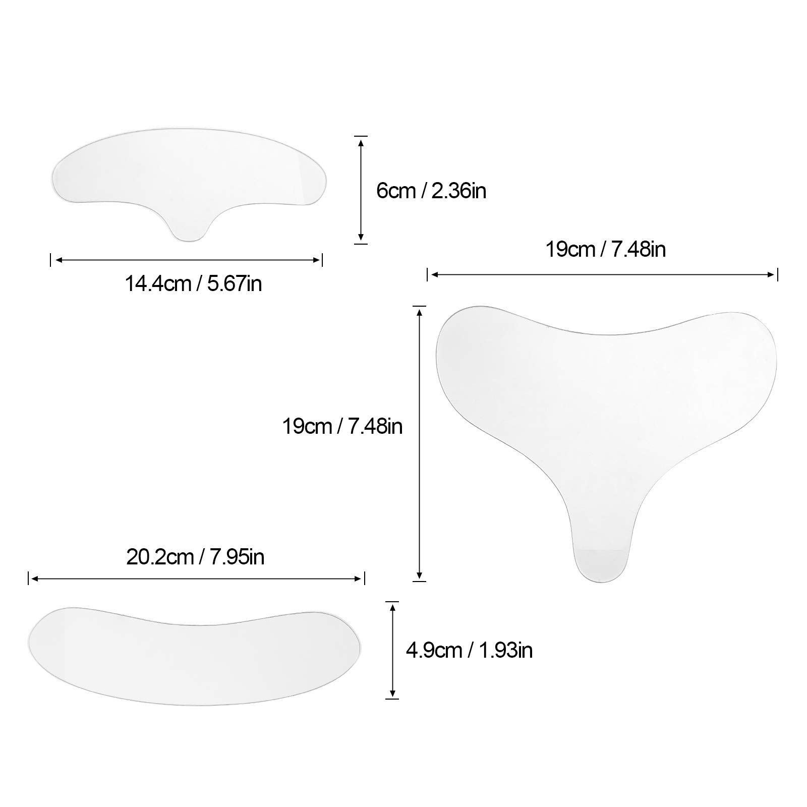 Anti-Wrinkle Silicone Facial Patches - Forehead, Neck & Chest Wrinkle Remover Pads for Smoothing Skin | At-Home Skincare Treatment for Fine Lines & Wrinkles | Perfect for Nighttime Use, Travel & Daily Skin Care Routine