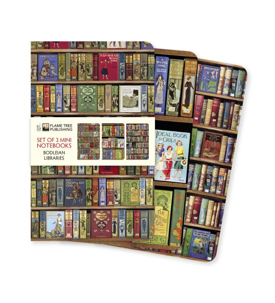Bodleian Libraries Set of 3 Mini Notebooks - Premium Pocket Notebooks for Journaling, Note Taking & Travel - Perfect Gift for Writers & Students