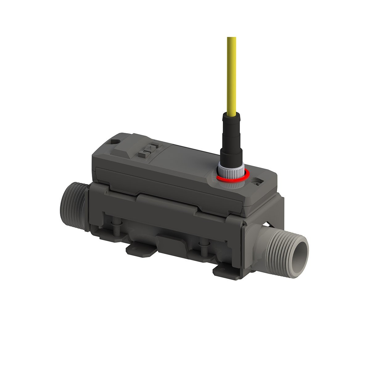 EDOS Flow Meter Kit with Clamp On Fittings - Accurate Liquid Flow Measurement for Industrial & Home Use - Perfect for Hydroponics, Plumbing & Water Monitoring Systems