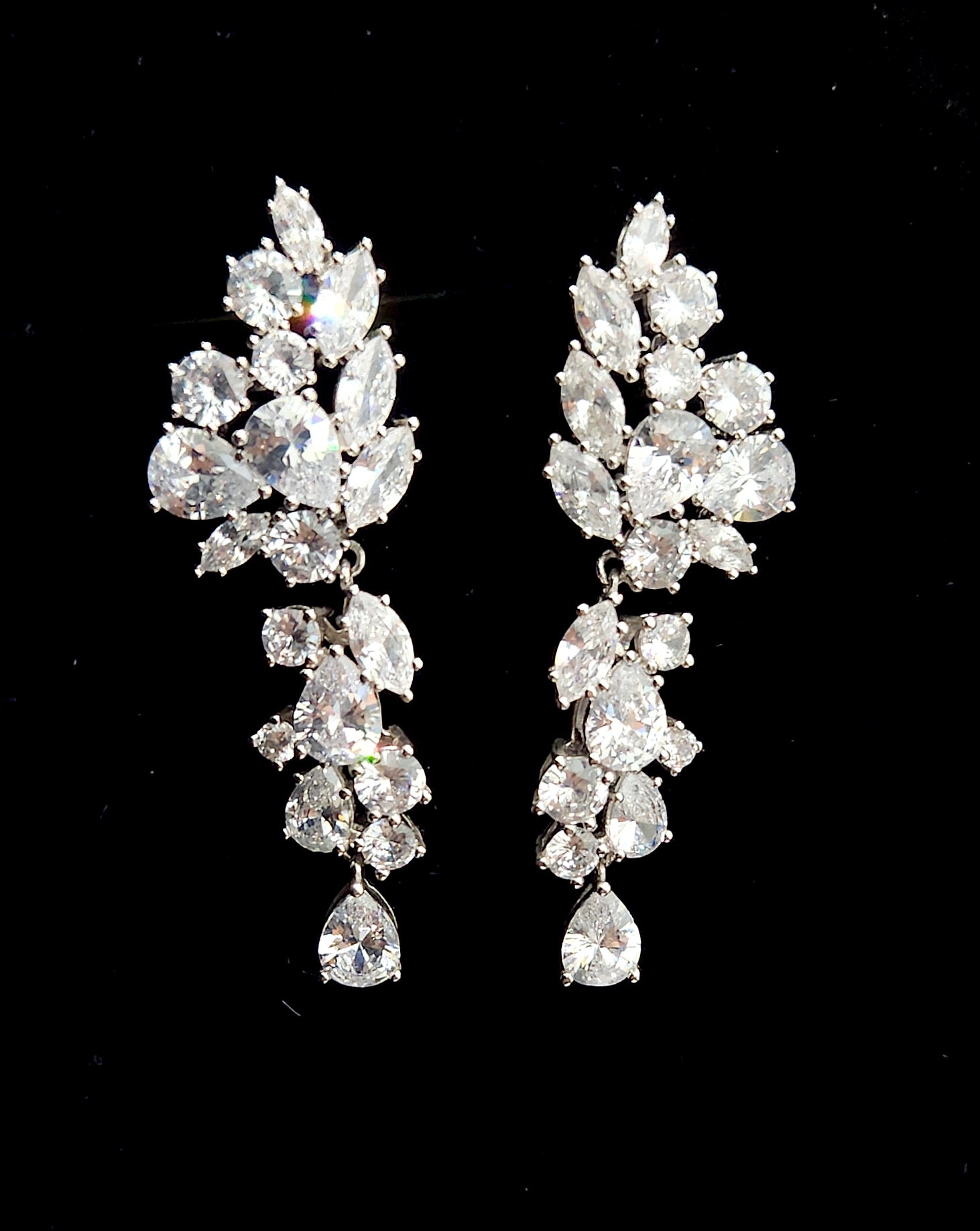 Elegant Bridal Earrings for Weddings – Classic Glamour Gala Style by Sinclaire by Stephanie Browne | Perfect for Brides, Prom, and Formal Events