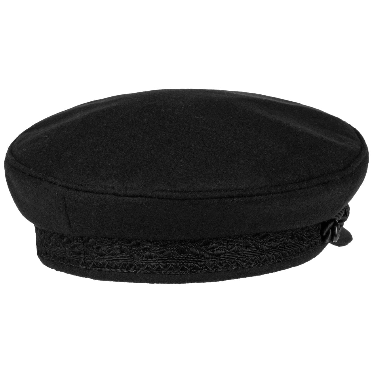 Hammaburg Black Elbe Sailor Cloth Hat - Classic Nautical Style for Men & Women - Perfect for Sailing, Beach Outings, and Summer Fashion