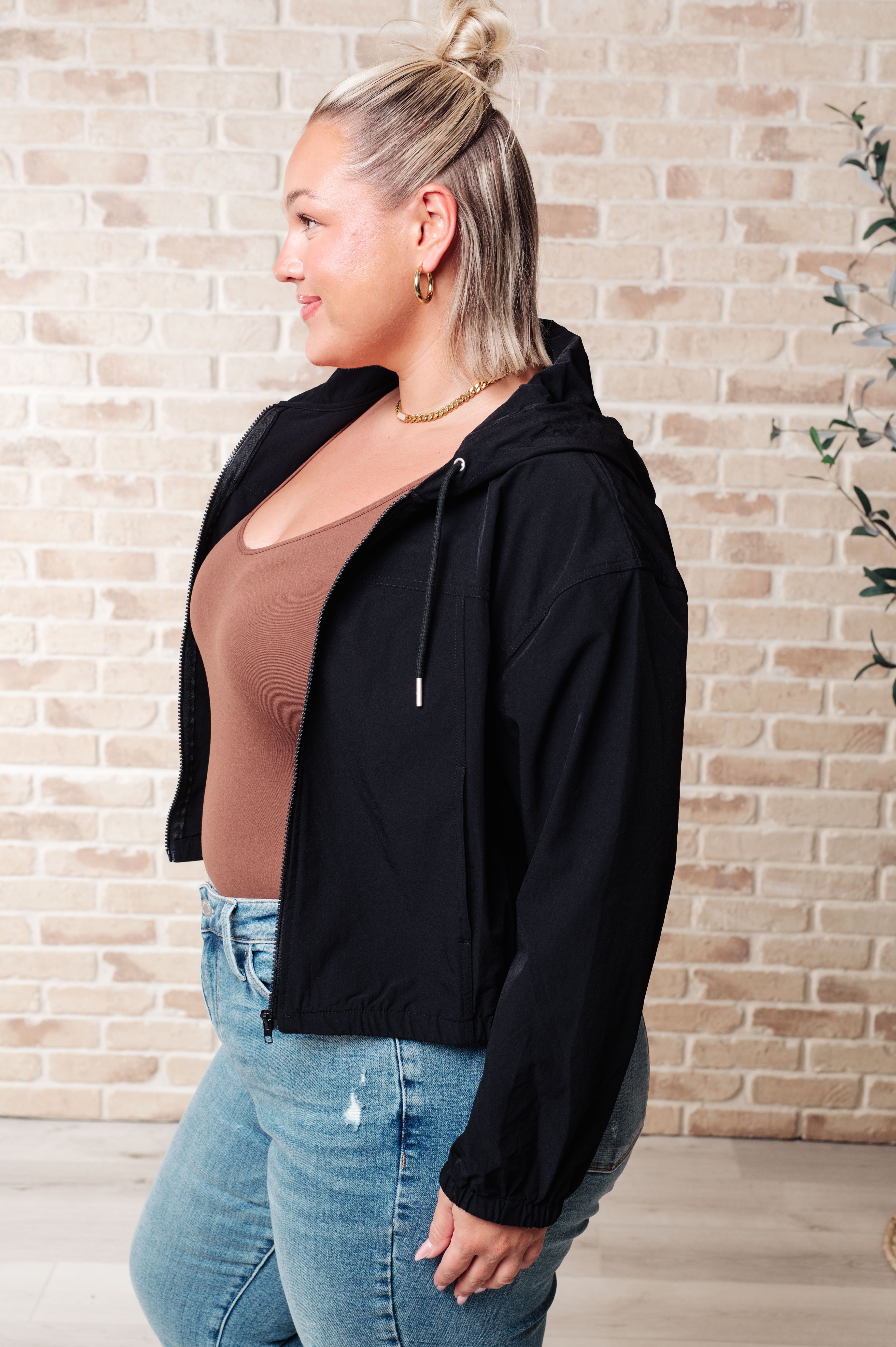 Sky of Only Clouds Black Zip Up Hoodie - Stylish & Comfortable for Casual Wear, Outdoor Activities & Layering