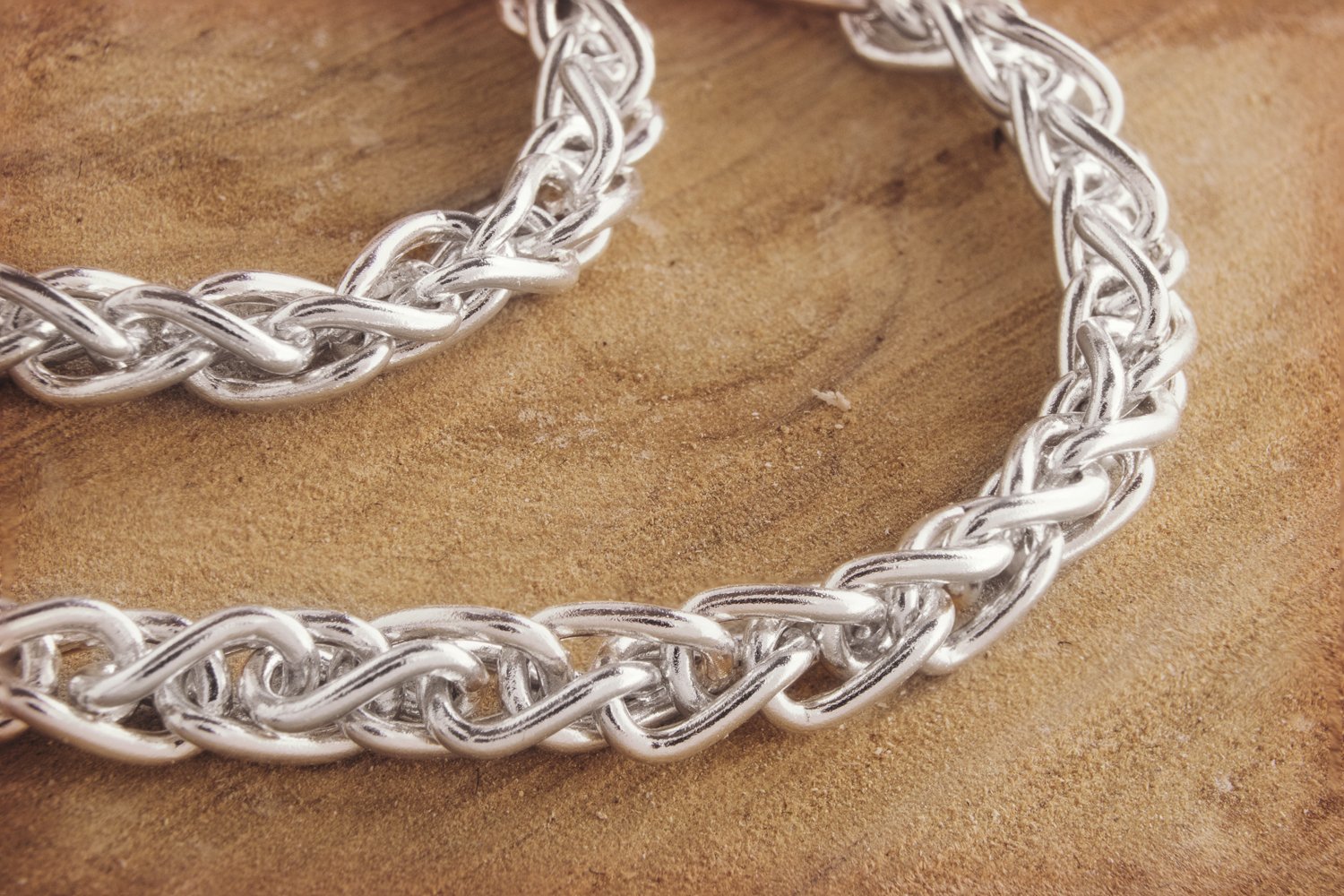 925 Sterling Silver Key Chain & Wallet Chain - Durable Wheat Chain for Keys & Wallets - Practical Unisex Gift for Men & Women - Perfect for Everyday Use, Travel & Special Occasions