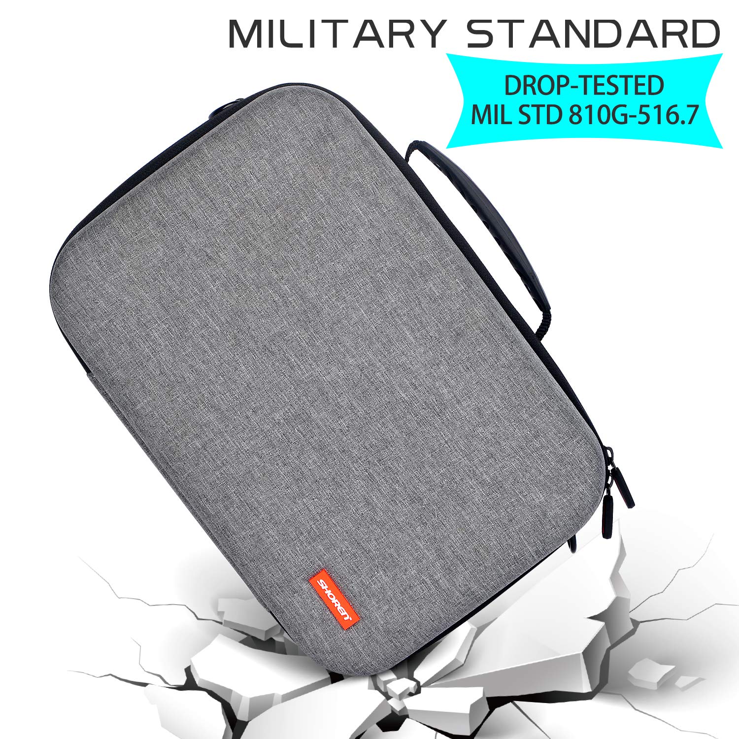 Oculus Quest 2 VR Headset Travel Case - Shockproof EVA Hard Shell Storage Bag with Detachable Shoulder Strap for Controllers & Accessories (Gray) | Perfect for Gaming, Travel & Safe Storage
