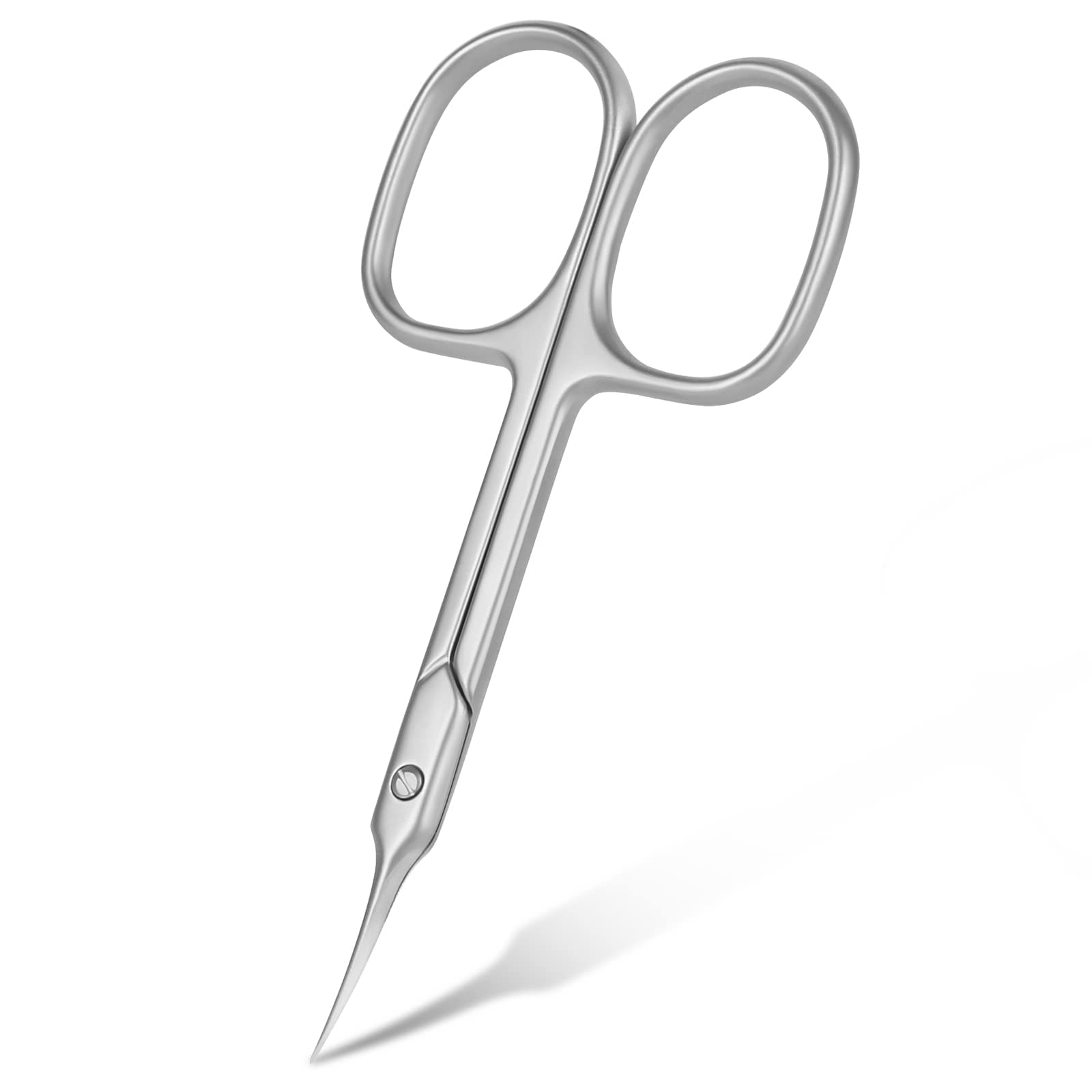 Professional Stainless Steel Cuticle & Manicure Scissors Kit - Sharp Curved Nail, Eyebrow, Mustache & Grooming Scissors for Dry Skin Care - Perfect for Home Salon, Travel & Professional Nail Grooming