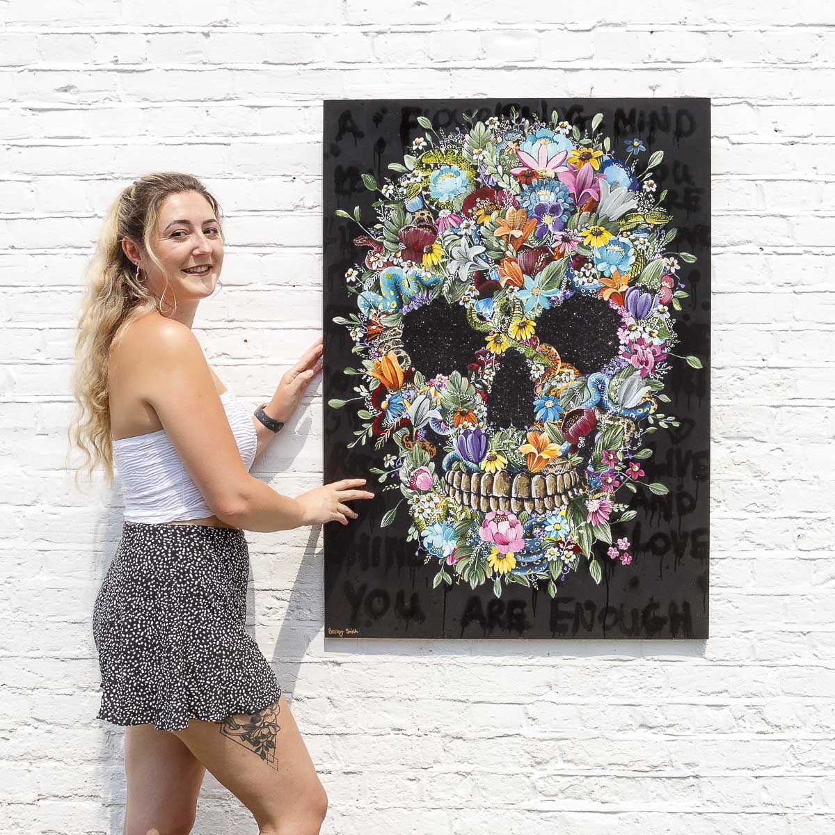 Flourishing Mind Original Art Print - Inspirational Wall Decor for Home, Office & Meditation Spaces | Perfect Gift for Mindfulness & Mental Wellness