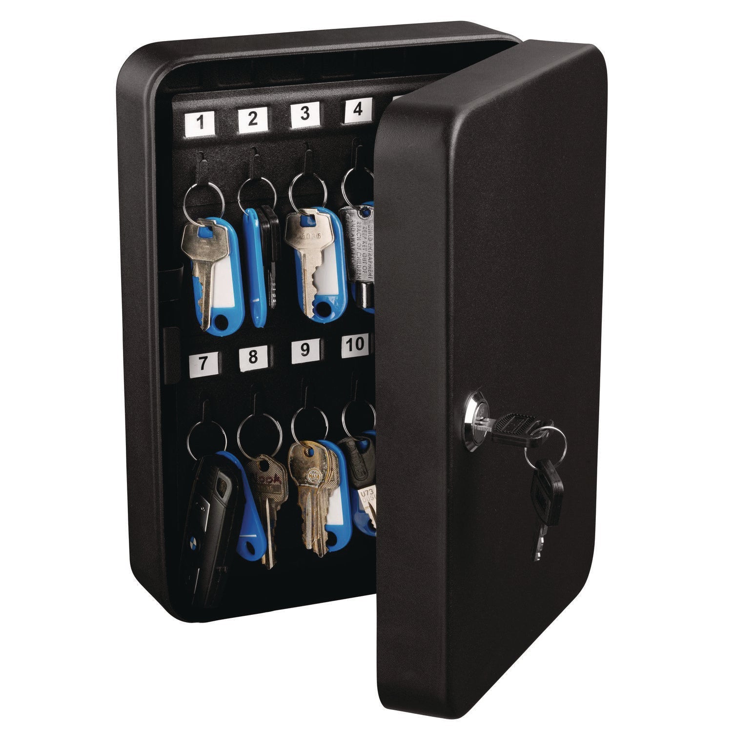 AdirOffice 48-Key Steel Key Lock Cabinet - Secure Key Storage Box with Key Lock, Stainless Steel 304 Construction (7.1