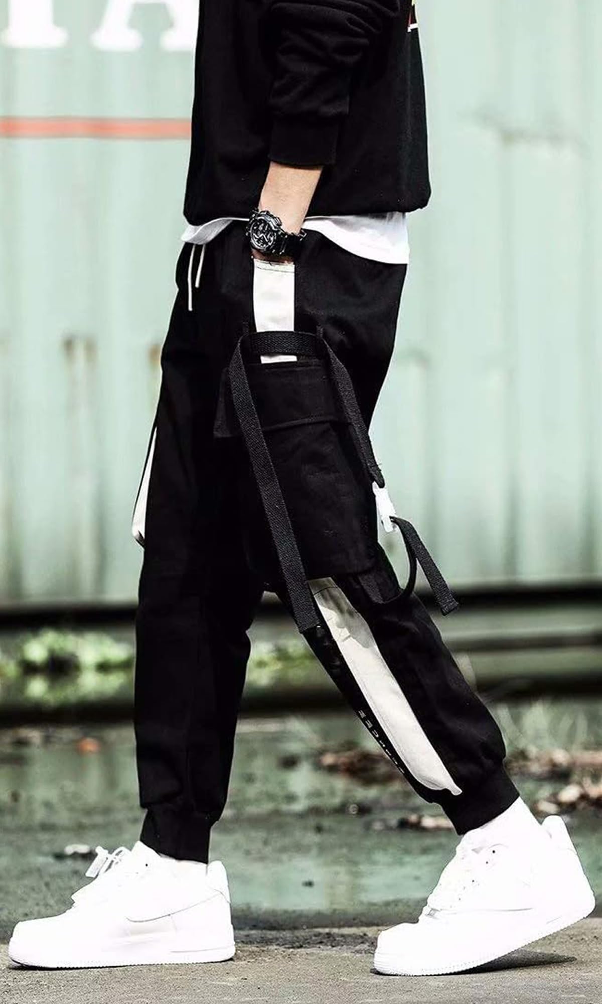 **Men's & Women's Streetwear Hip Hop Cargo Joggers - Casual Active Sweatpants for Sports, Gym & Urban Fashion | Unisex Couple Matching Outfits**