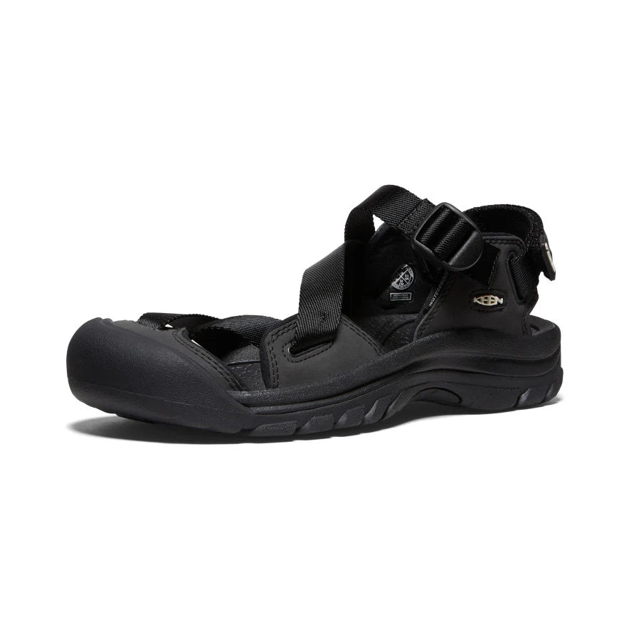 ZERRA Men's PORT II Sneakers - Black/Black - Comfortable Casual Shoes for Walking, Running & Gym Workouts