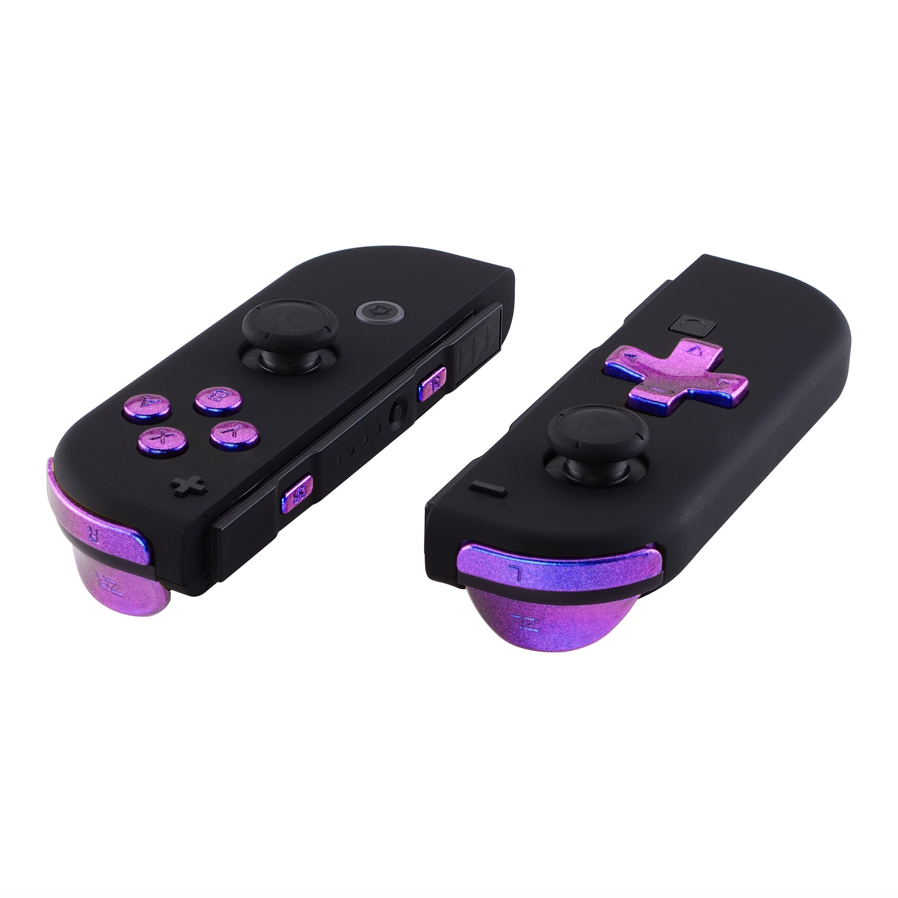 eXtremeRate D-Pad Replacement Button Set for Nintendo Switch Joy-Con (Compatible with eXtremeRate D-Pad Shell Only) - Chameleon Purple Blue | Gaming Accessories for Enhanced Switch Controller Experience