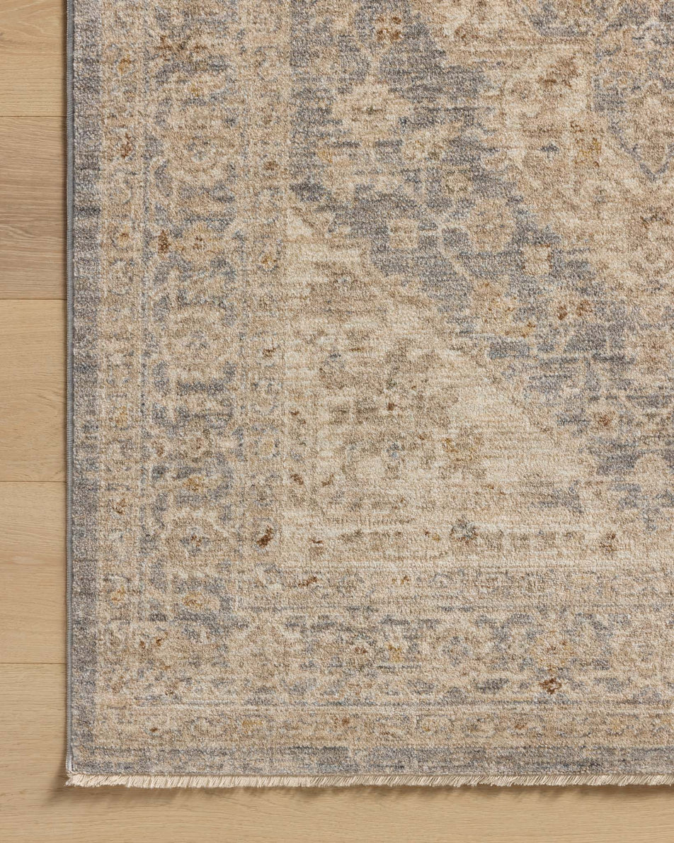 Junie Denim & Natural Rug - Stylish and Durable Handmade Rug for Living Room, Bedroom, or Office Decor - Perfect for Boho, Farmhouse, and Modern Interior Design Styles