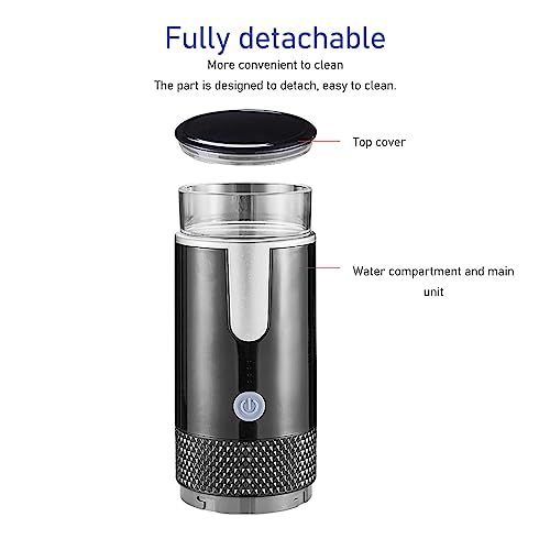 ASixxsix 2-in-1 Portable Coffee Maker - USB Rechargeable Mini Handheld Espresso Machine for Single Serve Coffee | Perfect for Travel, Camping, Office & Car Use