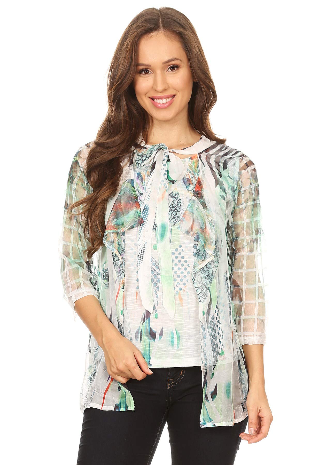 Stylish Women's Multi-Color Cardigan & Sleeveless Top Set - Perfect for Layering in Fall & Winter | Office Wear & Casual Outfits