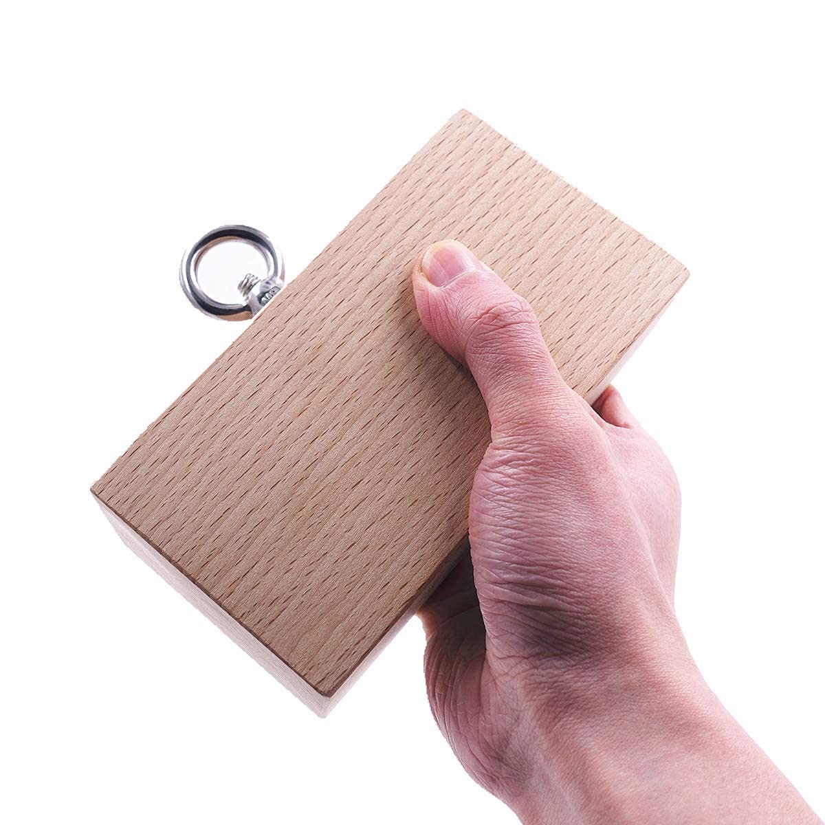Wooden Pinch Block Grip Trainer - Premium Climbing Power Grip Forearm & Finger Strengthener for Rock Climbing, Weightlifting, and Functional Strength Training