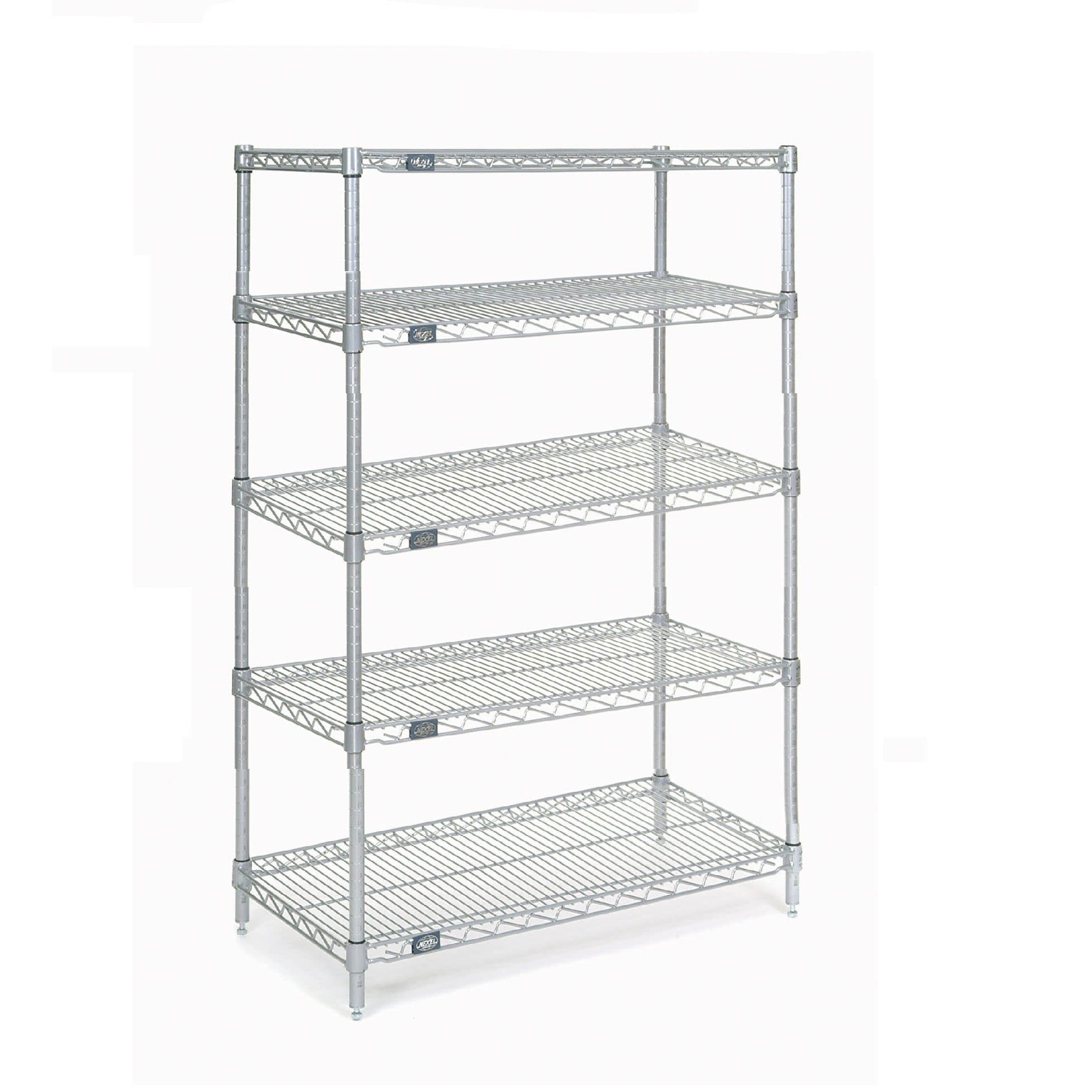 Nexel 5-Tier Adjustable Wire Shelving Unit 18