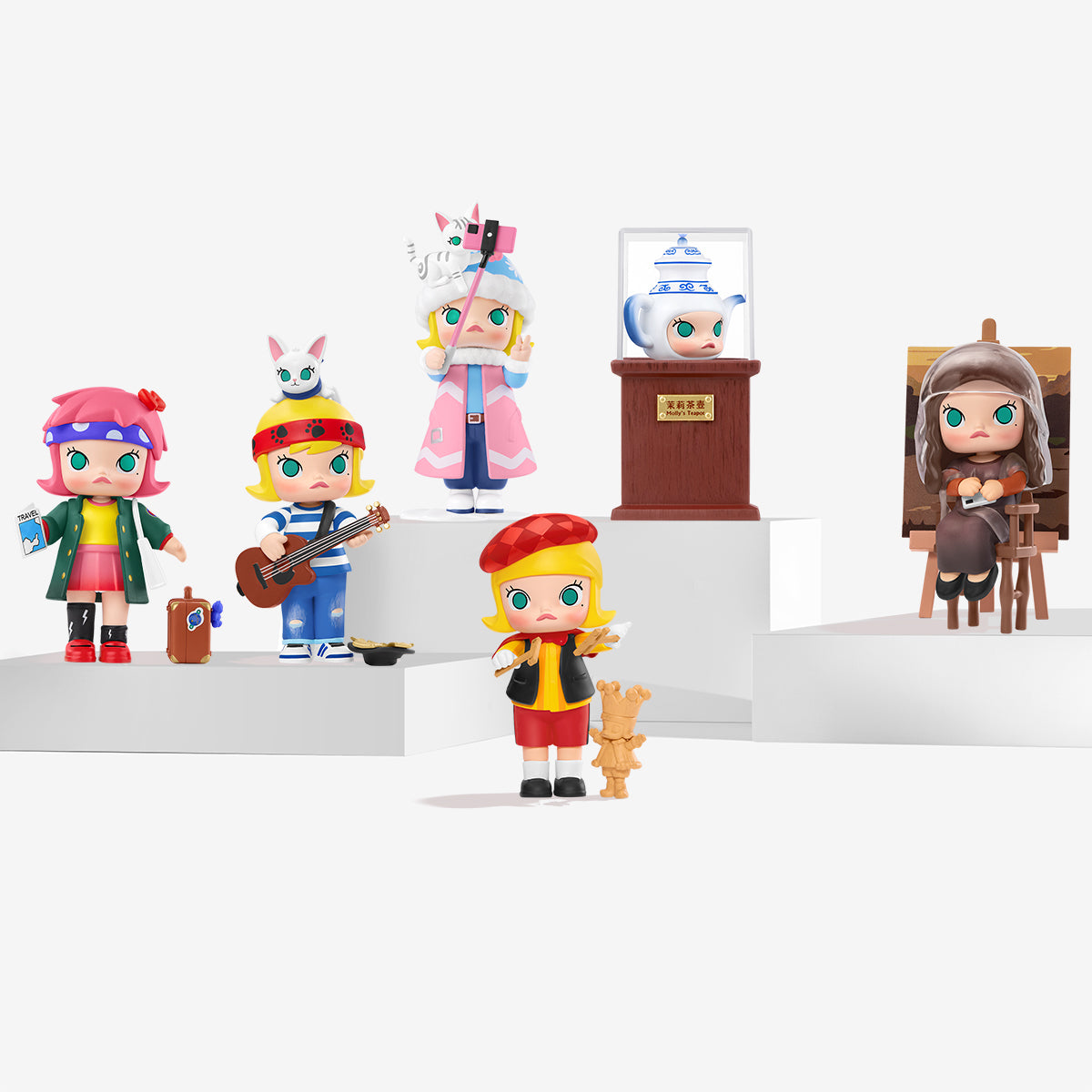 MOLLY Imaginary Wandering Series Collectible Figure - Cute Anime Style Vinyl Art Toy for Display & Decoration - Perfect for Home Office Shelf, Gift for Collectors & Anime Fans