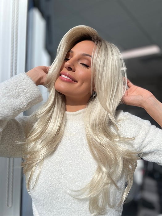 Angelica Gradient Colors Synthetic Wig with Basic Cap - Ombre Hair for Women | Perfect for Cosplay, Halloween, and Daily Fashion Styling