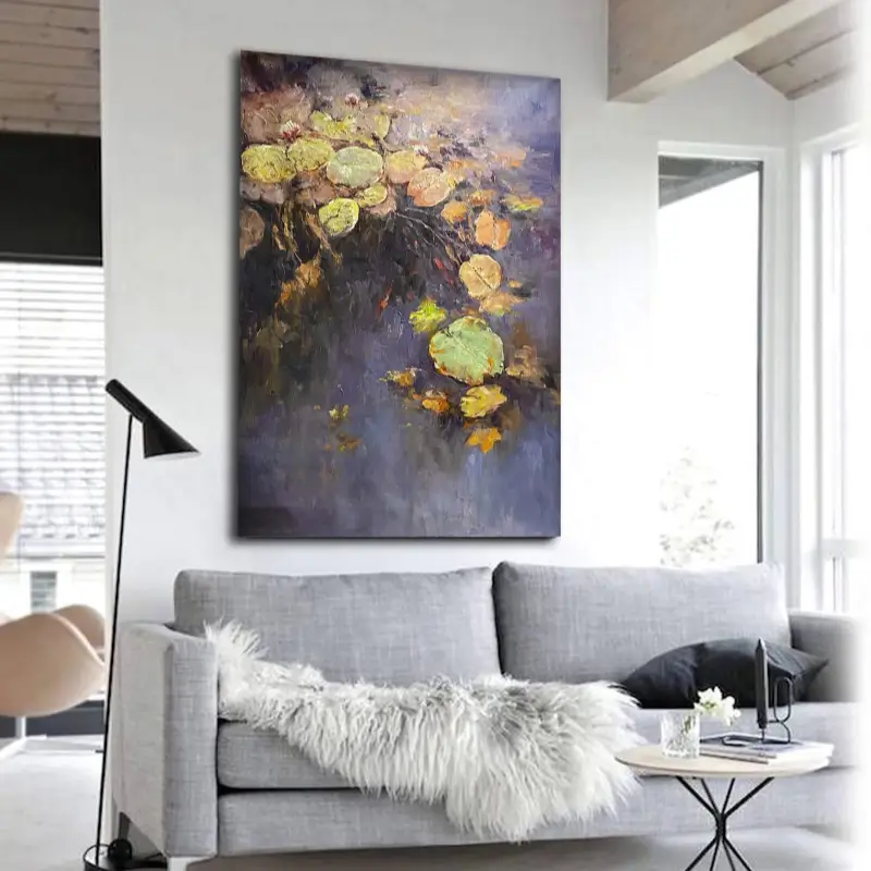 Flower And Tree Painting #FT 014 - Handmade Canvas Artwork for Home & Office Decor | Perfect for Living Room, Bedroom Wall Decoration