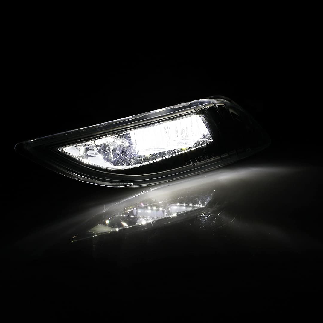WolfX LED Fog Lights for 2006-2010 Toyota Sienna - Bright Replacement Driving Fog Lamps with Switch & Wiring Kit (Clear Lens) - Perfect for Night Driving & Foggy Conditions