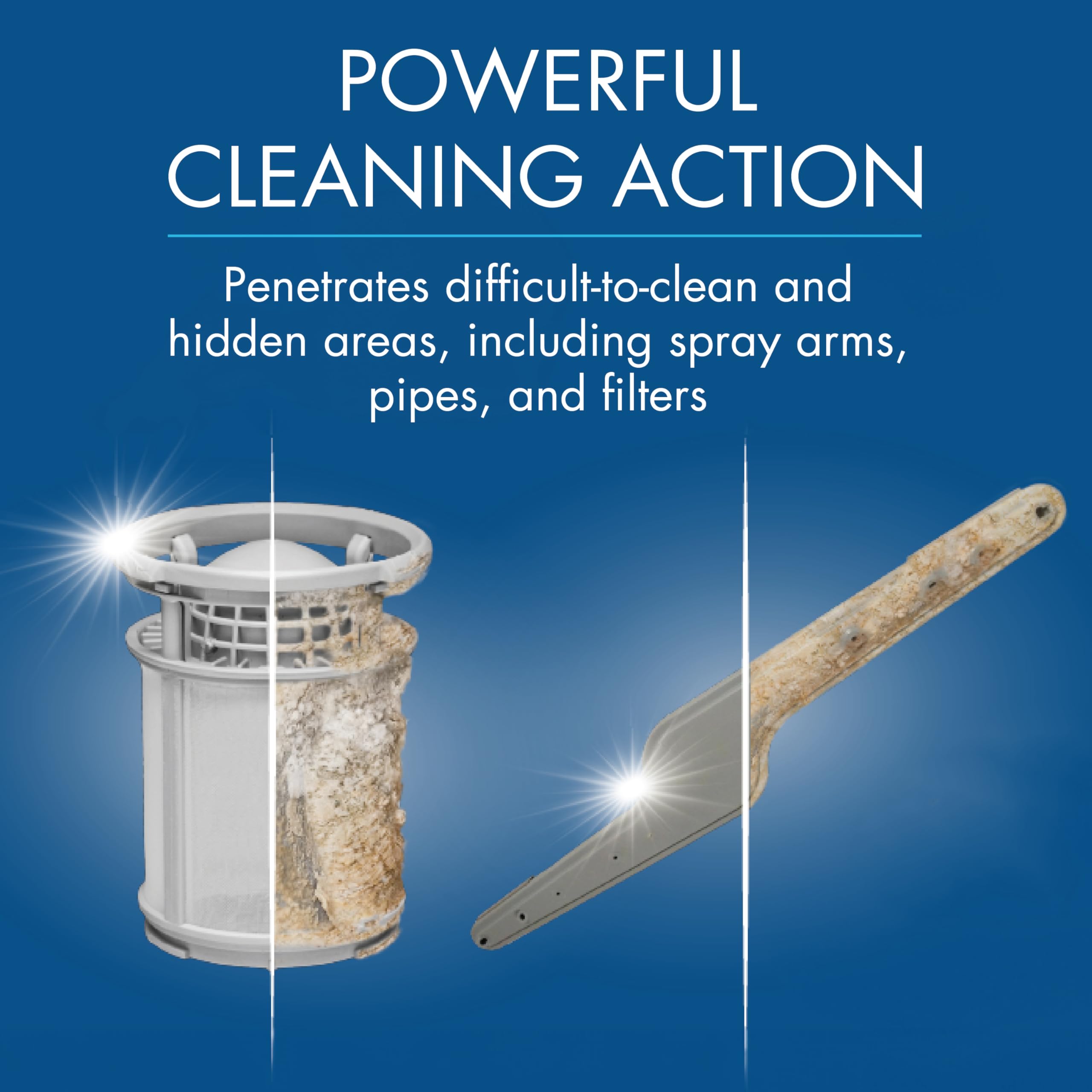 Glisten Dishwasher Magic Machine Cleaner & Disinfectant (2-Pack) | Powerful Dishwasher Detergent Booster | Removes Limescale & Odors | Ideal for Home & Commercial Dishwashers