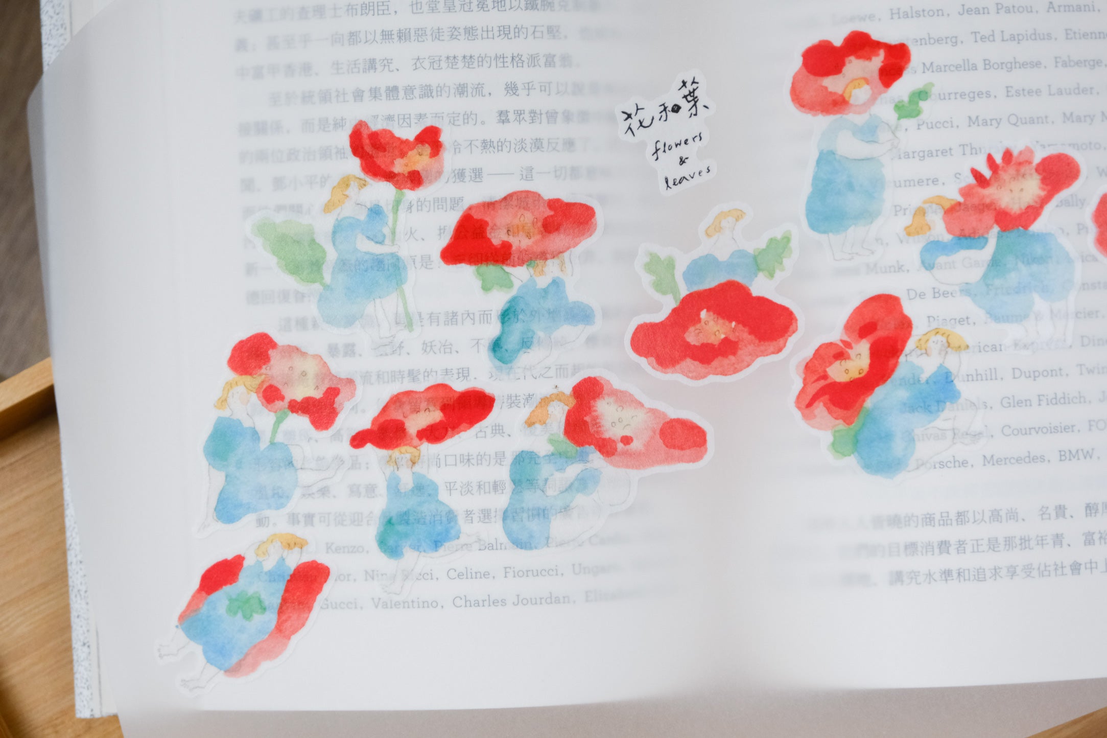Dodolulu Floral Planner Stickers - Flower & Leaf Decorative Stickers for Bullet Journals, Planners, Scrapbooking & DIY Crafts - Perfect for Organizing, Decorating & Personalizing Your Notebooks