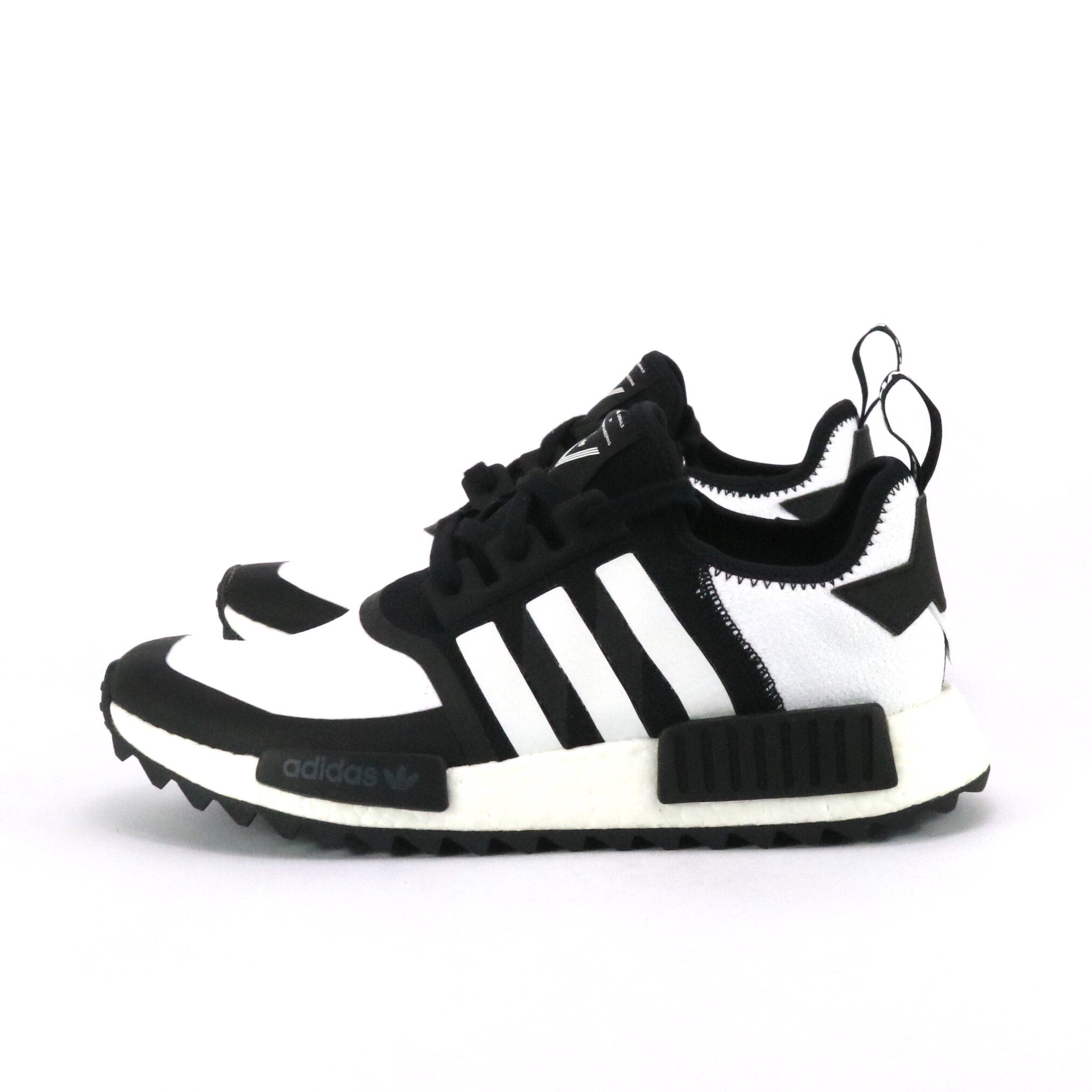 Adidas NMD R1 Trail Running Shoes - White Mountaineering Black White | Men's Lightweight Sneakers for Hiking & Outdoor Adventures