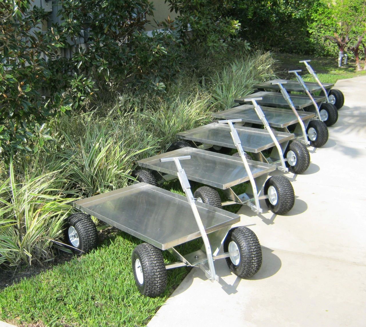 Alumacart Jupiter Wagon 45 Inch Heavy Duty Utility Cart with 1200 lb Capacity - Perfect for Gardening, Camping, and Outdoor Adventures