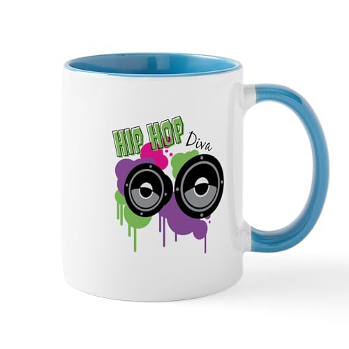 White/Blue Inside - HIP HOP Diva Mugs