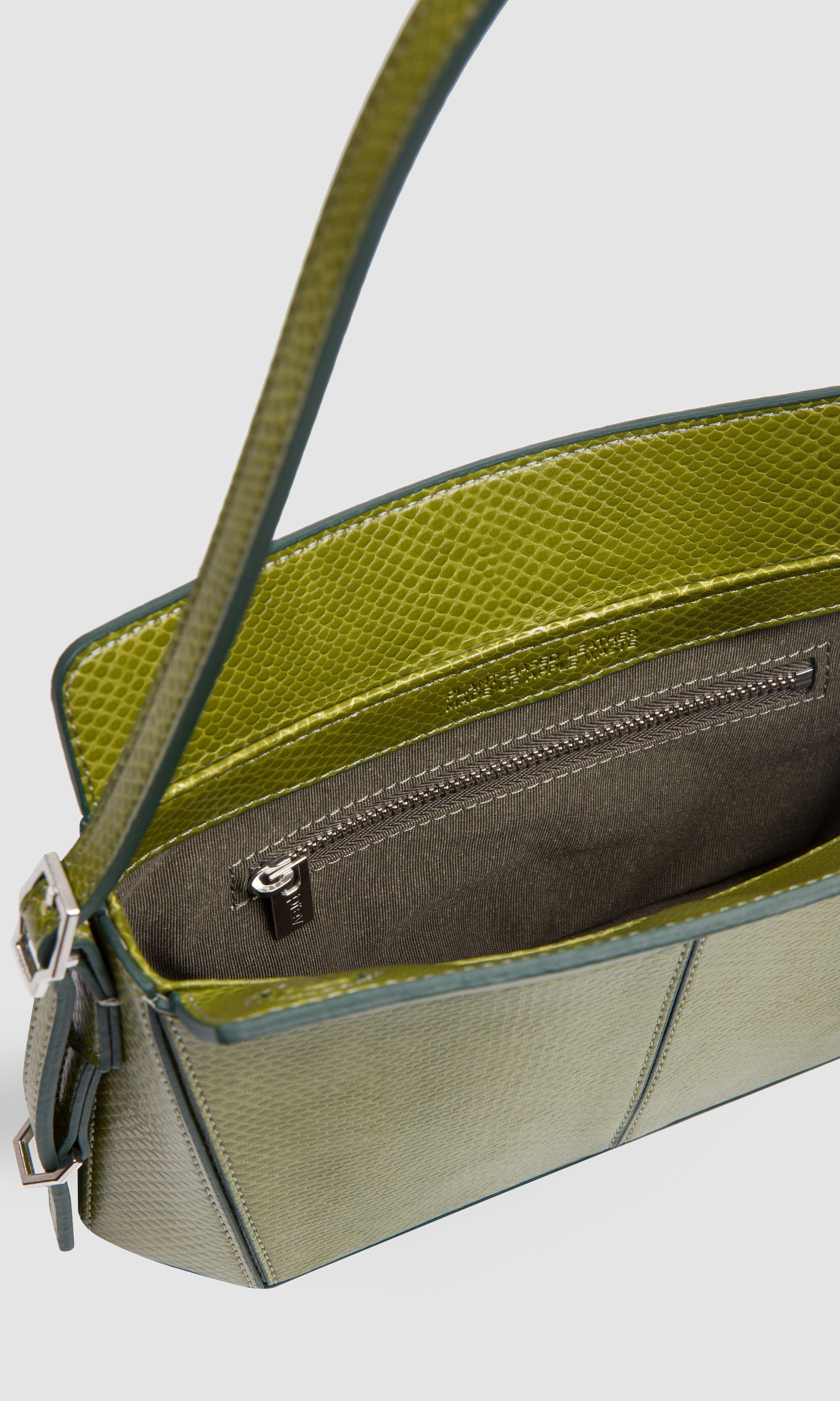 Kiara Vegan Leather Mini Crossbody Bag for Women | Apple Leather & Rosemary Green | Perfect for Everyday Use, Work, and Evening Out