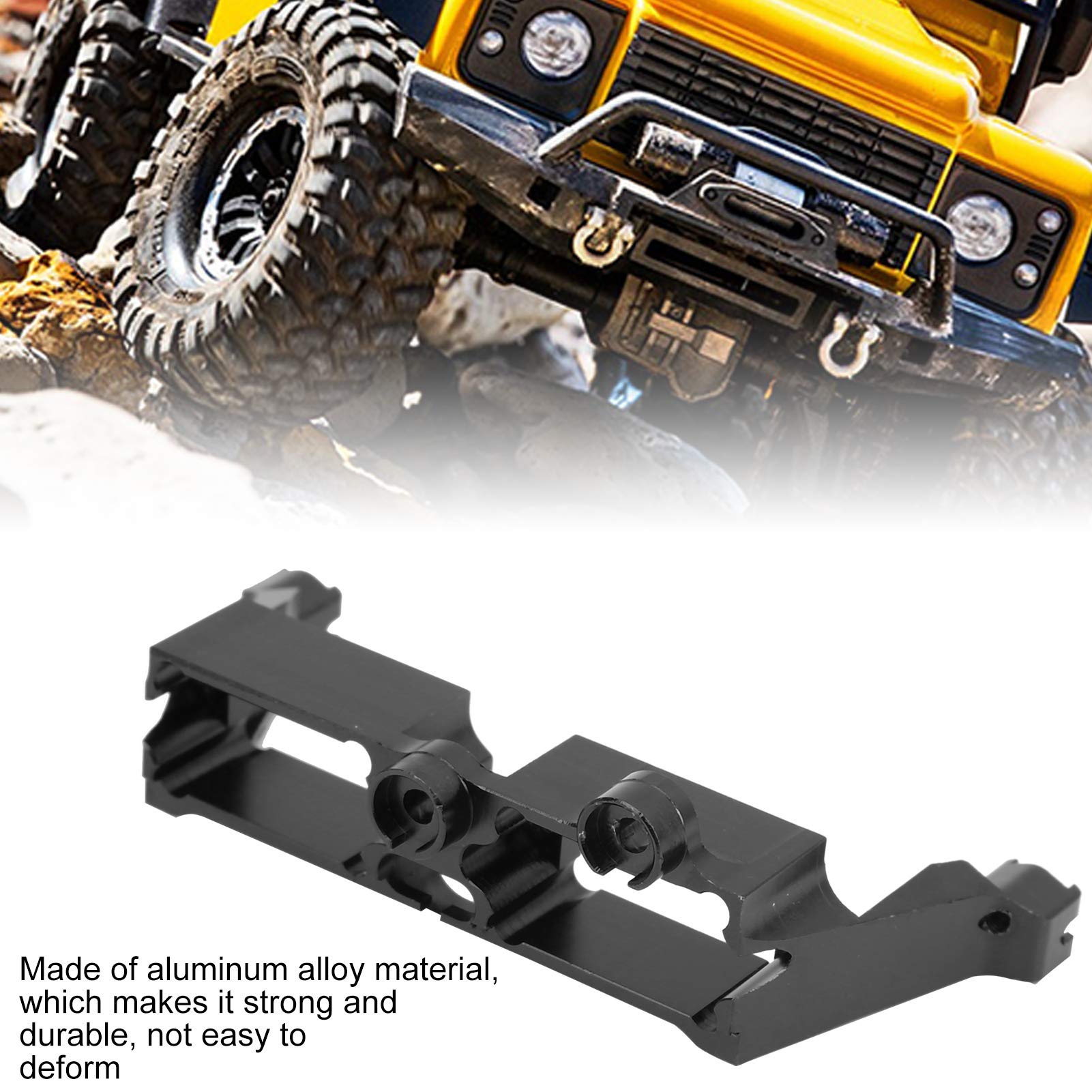 VGEBY Aluminum Alloy Differential Lock Support Accessory with Steering Servo Mount for Traxxas TRX4 1/10 RC Crawler - Off-Road Rock Crawling & Trail Adventure Upgrade