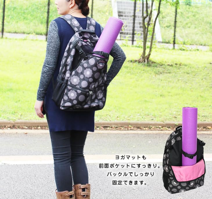 Lightweight Large Capacity Water Repellent Backpack for Tennis - Holds 2 Rackets & Deodorizing Shoe Case | Perfect for Gym, Travel & Outdoor Sports | Cookie Flower Cafe Style