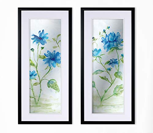 Wexford Home Blue Summer Silhouette 2-Piece Outdoor Patio Set - Perfect for Backyard, Poolside & Garden Relaxation