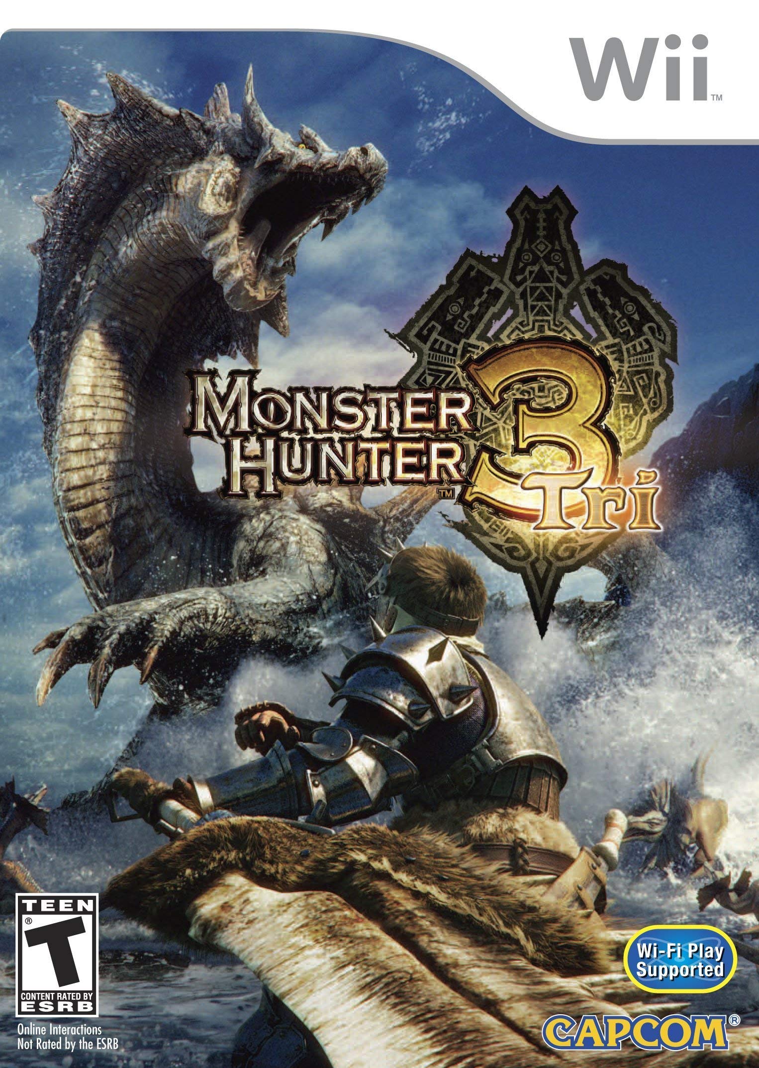 Monster Hunter Tri - Standard Edition (Renewed) for Nintendo Wii | Action RPG Adventure Game | Perfect for Solo & Multiplayer Hunting Expeditions