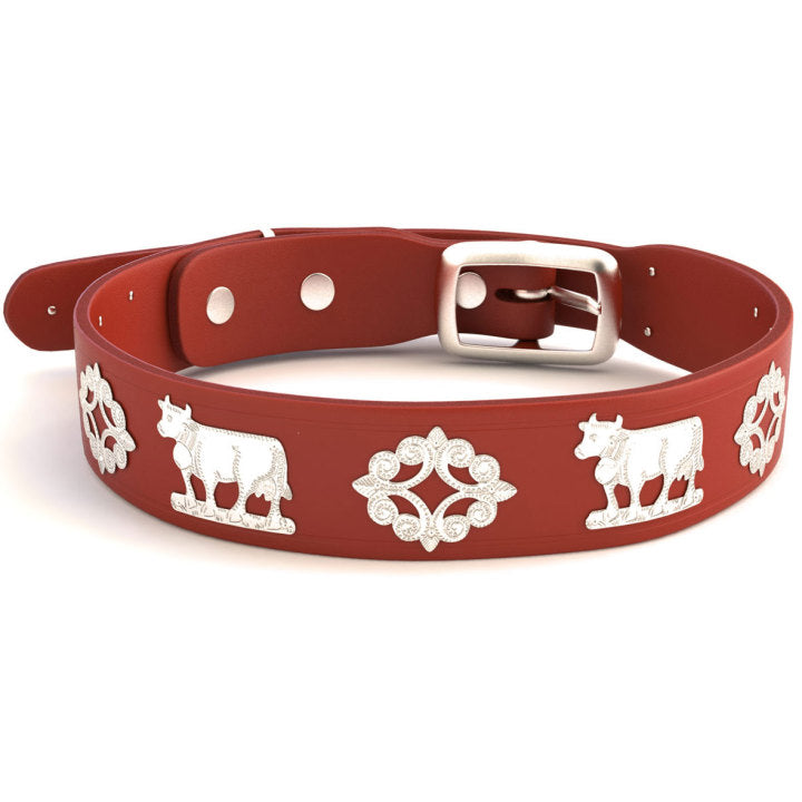 Premium 1 1/4 Inch Medium Swiss Dog Collar - Contemporary Design for Small to Medium Dogs - Perfect for Daily Walks, Training & Fashion Accessories